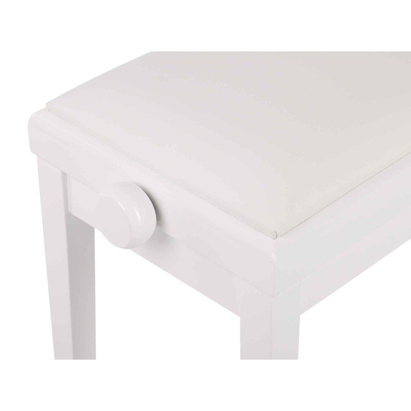 HY-PJ023-GLOSS-WHITE Банкетка, белый/белый, искусственная кожа, Rin