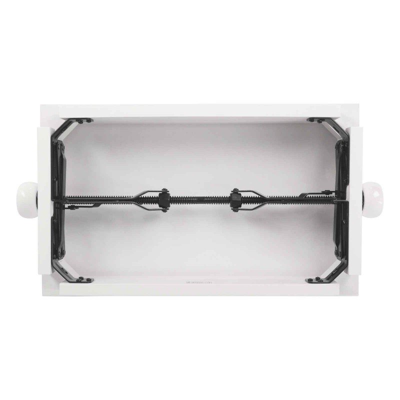 HY-PJ023-GLOSS-WHITE Банкетка, белый/белый, искусственная кожа, Rin