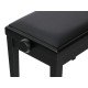 HY-PJ023-SATIN-BLACK Банкетка, черный/черный, искусственная кожа, Rin HY-PJ023-SATIN-BLACK Банкетка, черный/черный, искусственная кожа, Rin