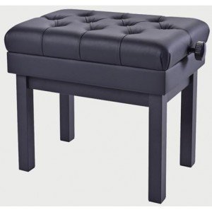 HY-TM58-SATIN-BLACK Банкетка, матовый черный, искусственная кожа, Rin HY-TM58-SATIN-BLACK Банкетка, матовый черный, искусственная кожа, Rin