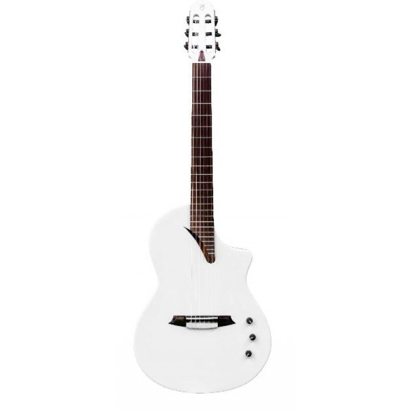 Hispania-White-GT Классическая гитара со звукоснимателем, белая, Martinez