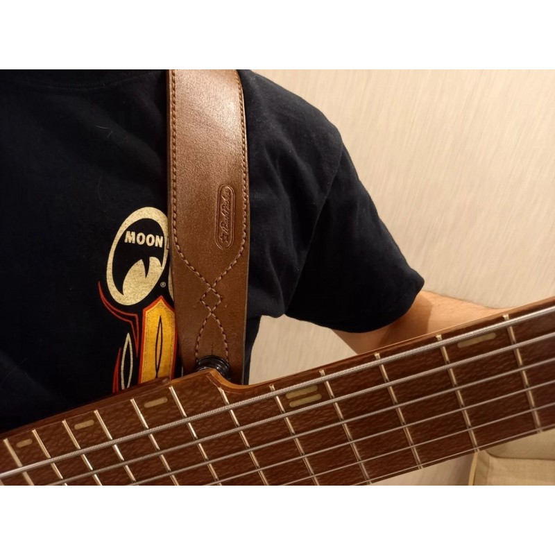 IBP-Rodeo Ремень для гитары, кожаный, коричневый, iBackPacker