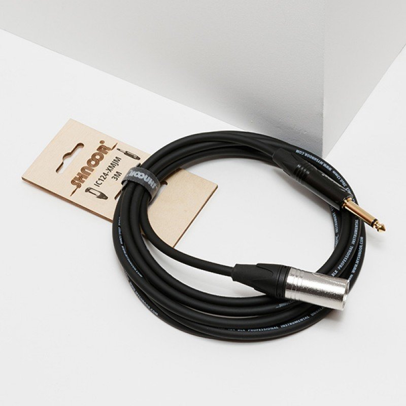 IC124-XMJM-10m Кабель инструментальный, XLRM-6.35мм моно, 10м, SHNOOR