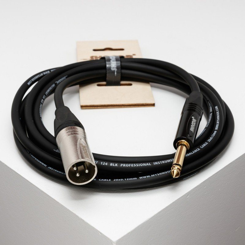 IC124-XMJM-6m Кабель инструментальный, XLRM-6.35мм моно, 6м, SHNOOR