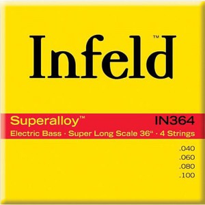 IN364 Infield Комплект струн для бас-гитары, круглая оплетка, 40-100, Thomastik