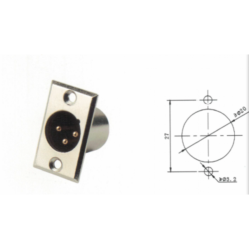 Inline PA1048 Разъем XLR-M Inline PA1048 Разъем XLR-M