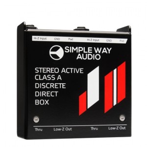 J2mini D.I. Box Дибокс, преобразователь сигнала для гитары, активный, стерео, Simpleway Audio