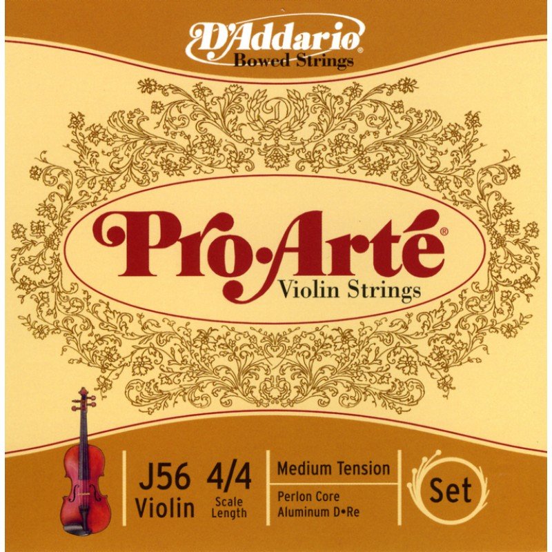 J56-4/4M PROARTE Комплект струн для скрипки D`Addario
