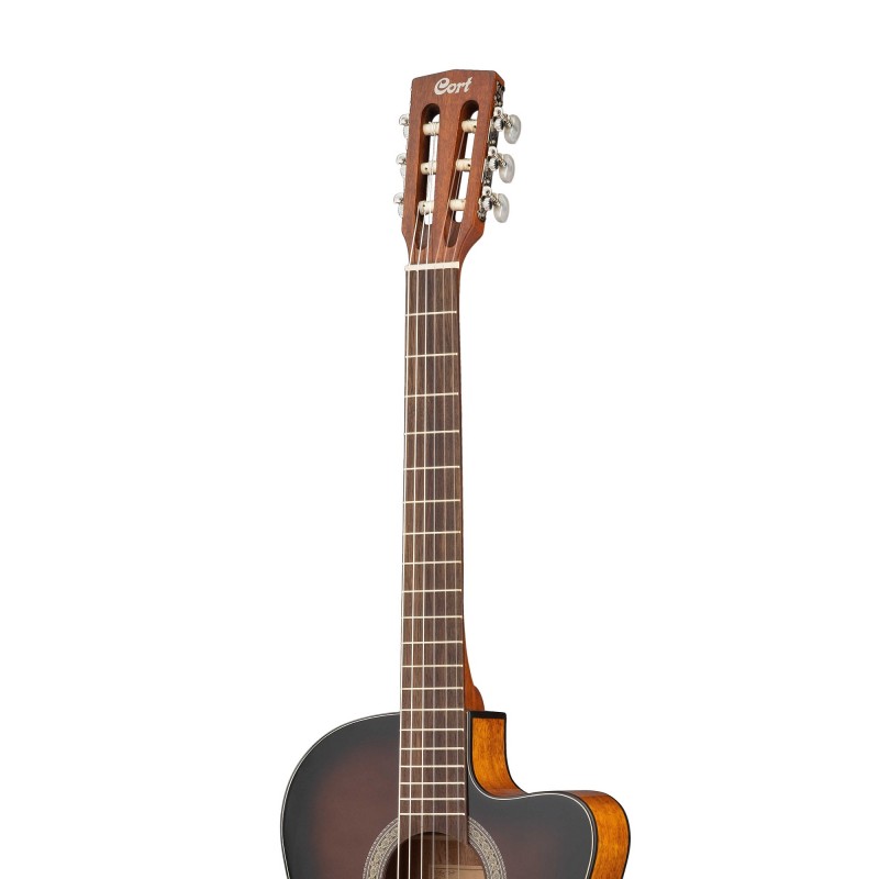 JADE-E-Nylon-DBB Jade Series Классическая гитара со звукоснимателем, Cort