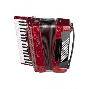 JH2021-RED Аккордеон 34/72/7/2, красный, с футляром, Aurus