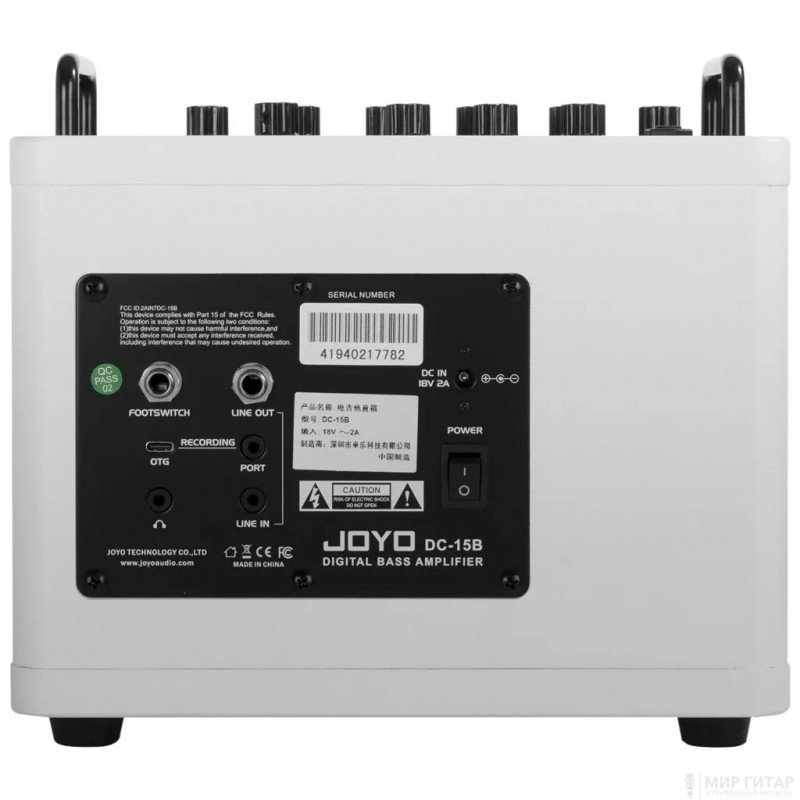 JOYO DC-15B Комбоусилитель для бас-гитары со встроенными эффектами 15Вт