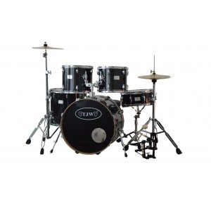 JW225-TF-BK Барабанная установка (2 коробки), черная, TJW