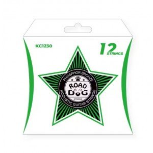 KC1230 Комплект струн для 12-струнной акустической гитары, фосфорная бронза, 12-52, Road Dog