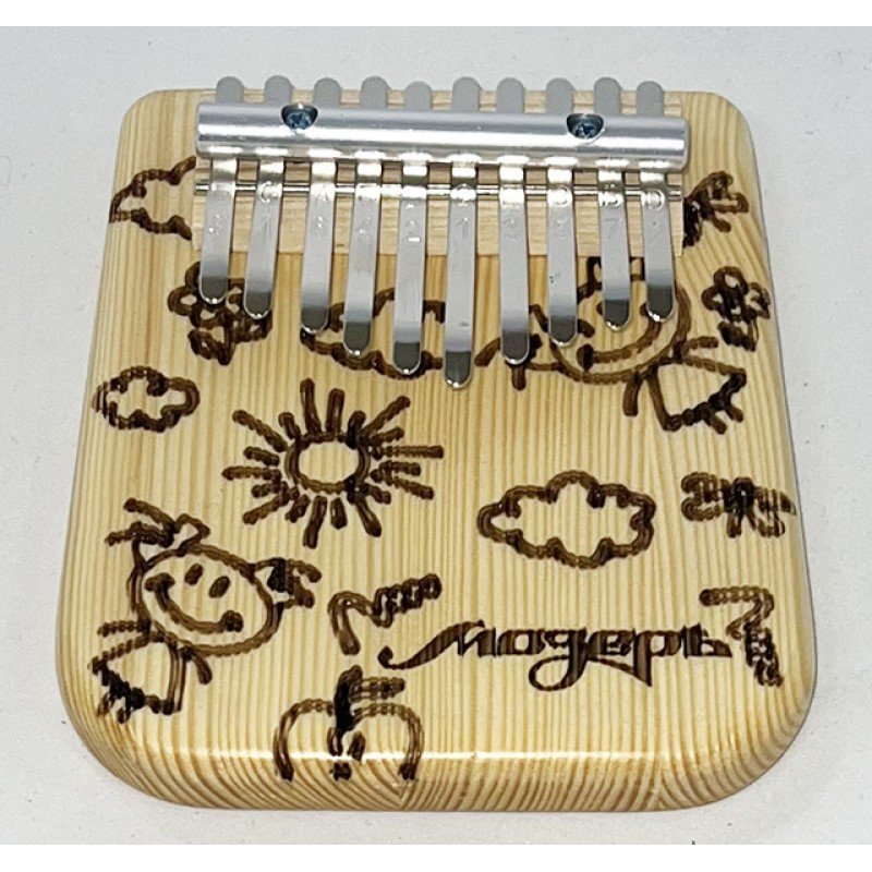 KMKm-1-NEW Ducat Калимба, 10 язычков, массив сосны, трапеция/овал, Мозеръ