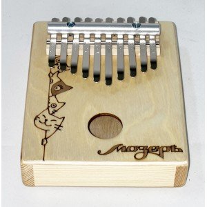 KMKr-1-NAT-NEW Piastra Калимба, резонаторная, 10 язычков, прямоугольная, Мозеръ