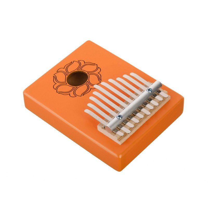 KMKr-1-OR Piastra Калимба, резонаторная, 10 язычков, прямоугольная, оранжевая, Мозеръ