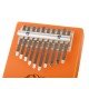 KMKr-1-OR Piastra Калимба, резонаторная, 10 язычков, прямоугольная, оранжевая, Мозеръ