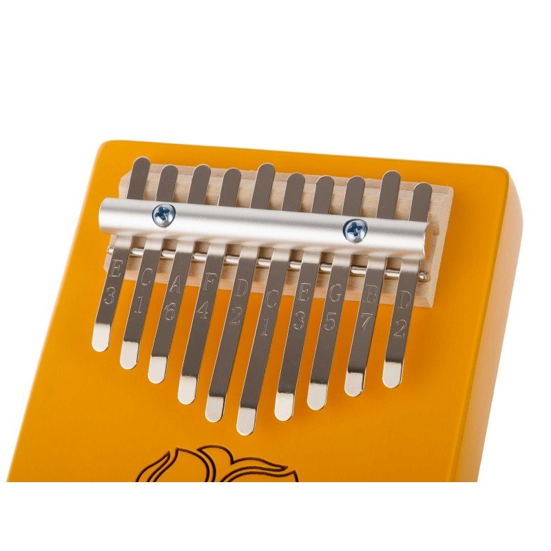 KMKr-1-Y Piastra Калимба, резонаторная, 10 язычков, прямоугольная, желтая, Мозеръ