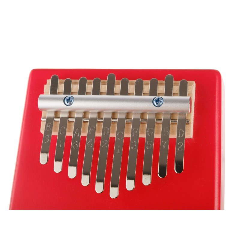 KMKr-2-R Escudo Калимба, резонаторная, 10 язычков, трапеция, красная, Мозеръ