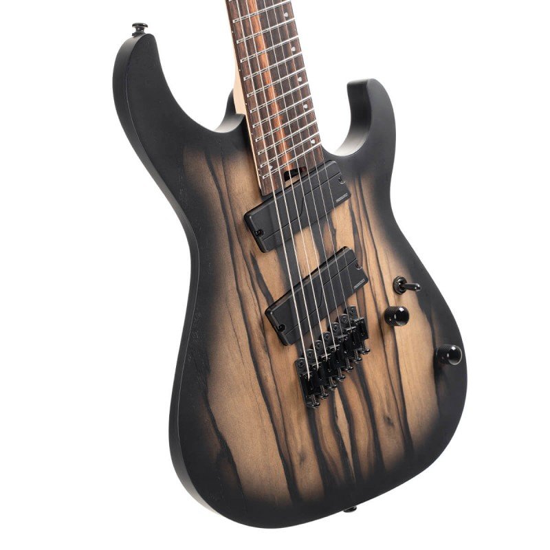 KX507MS-Pale-Moon-NBB KX Series Электрогитара мультимензурная 7-струнная, черная, Cort KX507MS-Pale-Moon-NBB KX Series Электрогитара мультимензурная 7-струнная, черная, Cort