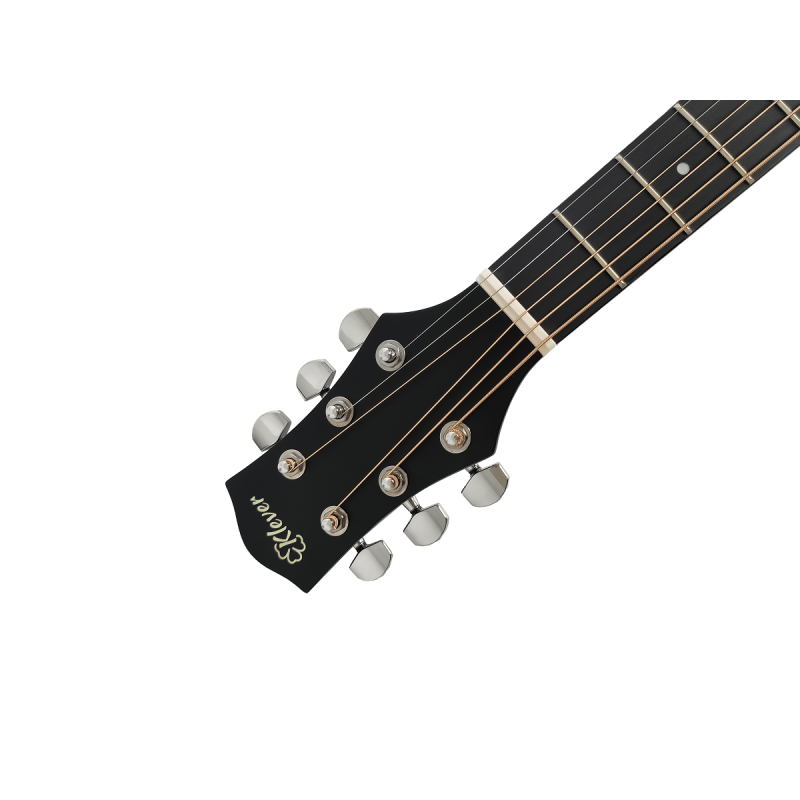 Klever KD-700S BK+EQ Гитара трансакустическая цельнодечная