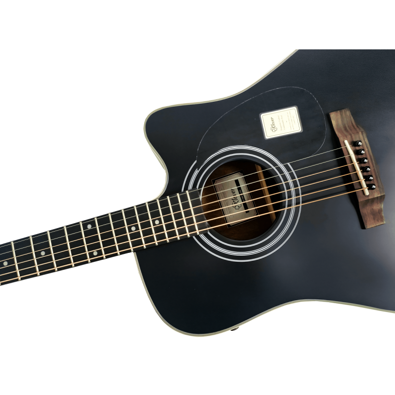 Klever KD-700S BK+EQ Гитара трансакустическая цельнодечная