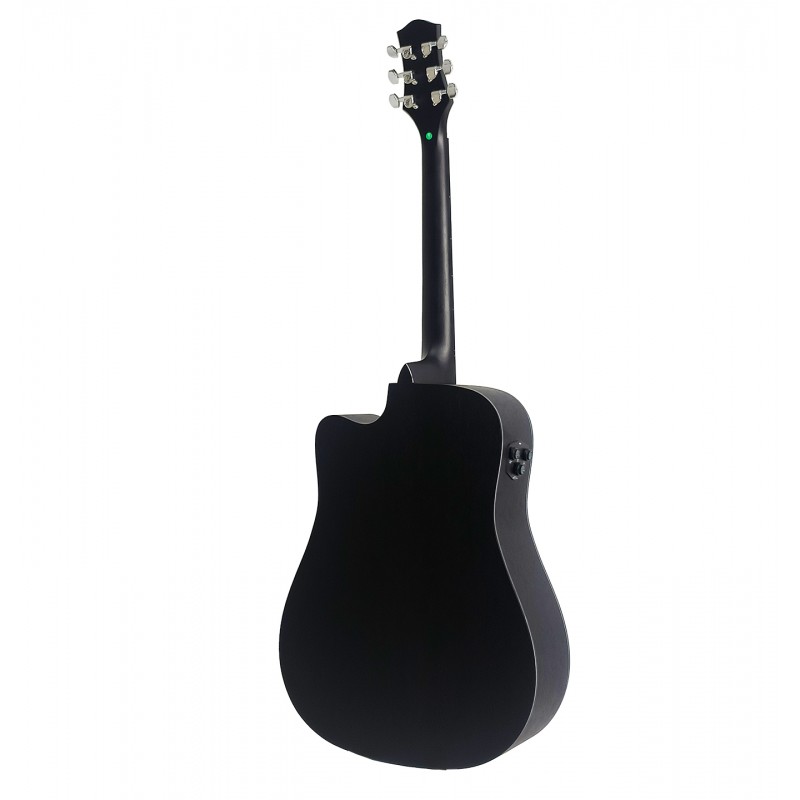 Klever KD-710S BK+EQ Гитара трансакустическая цельнодечная