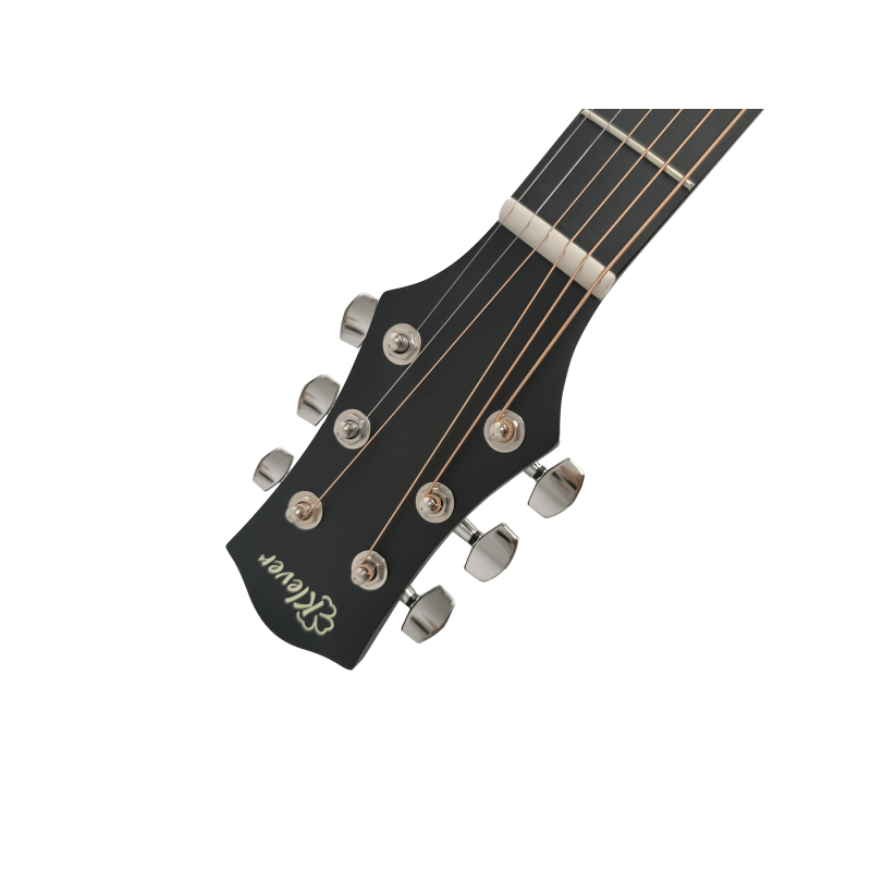 Klever KD-710S BK+EQ Гитара трансакустическая цельнодечная