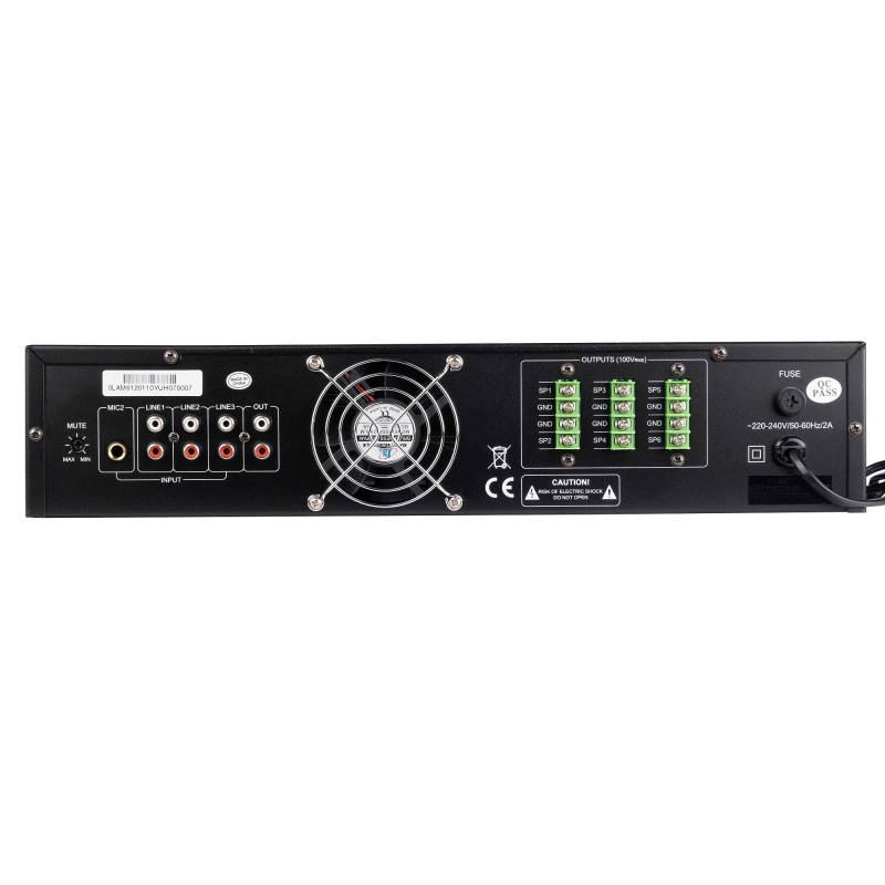 LAM6120 Усилитель мощности трансляционный, 120Вт, LAudio
