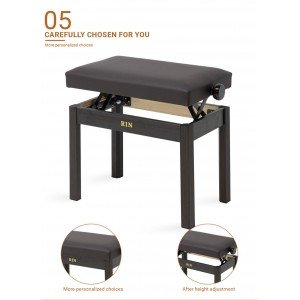 LB-11RWM Банкетка, коричневая, искусственная кожа, Rin