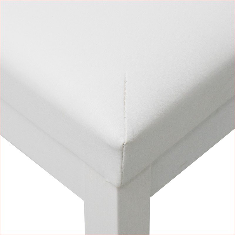 LB-11WHM Банкетка, белая, искусственная кожа, Rin