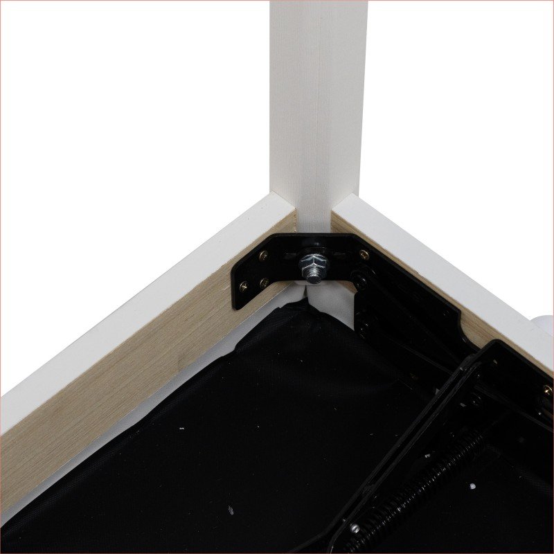 LB-11WHM Банкетка, белая, искусственная кожа, Rin