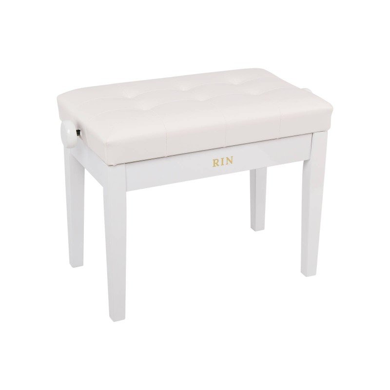 LB-21WHG Банкетка, белая, искусственная кожа, Rin