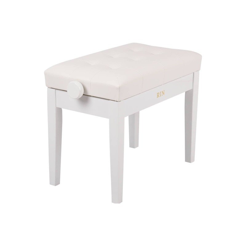 LB-21WHG Банкетка, белая, искусственная кожа, Rin