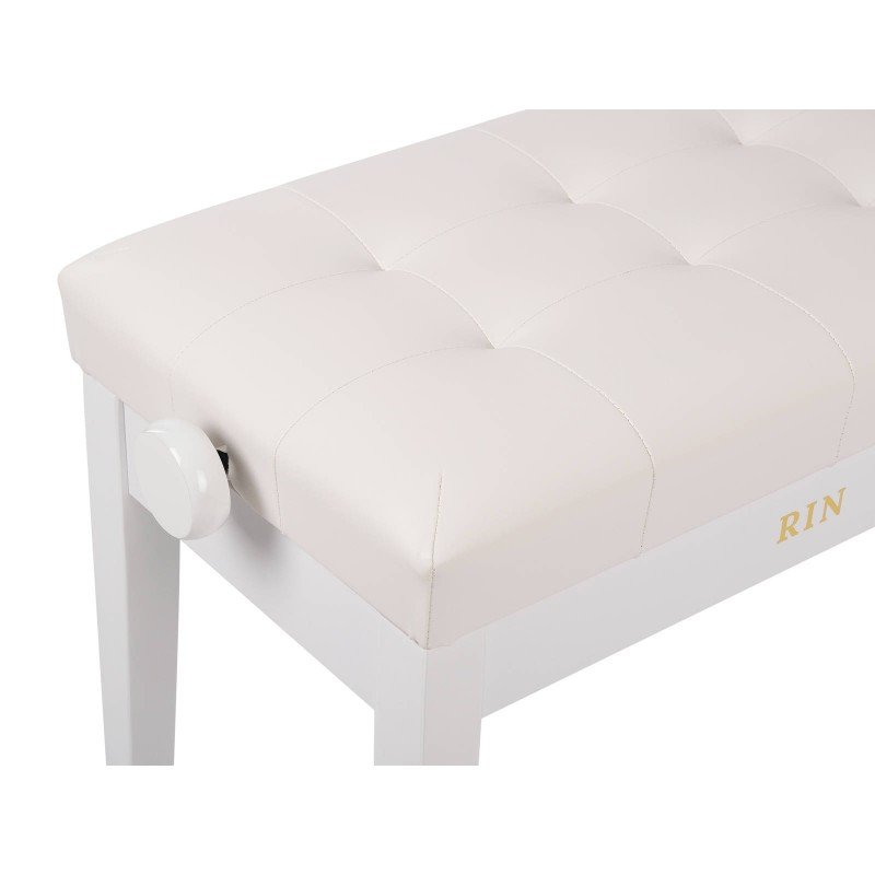 LB-21WHG Банкетка, белая, искусственная кожа, Rin