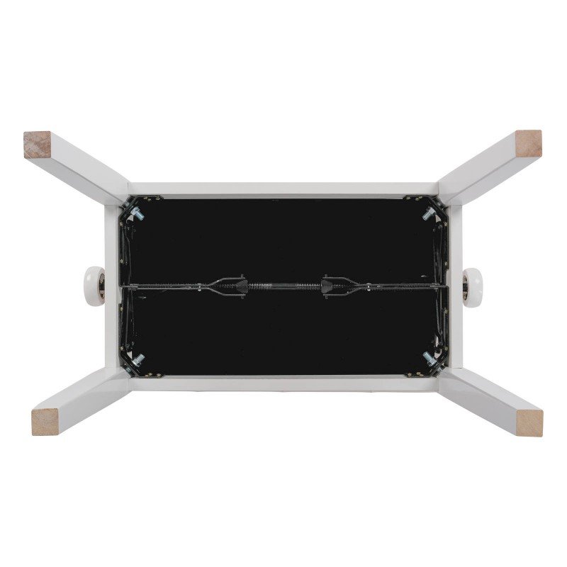 LB-21WHG Банкетка, белая, искусственная кожа, Rin