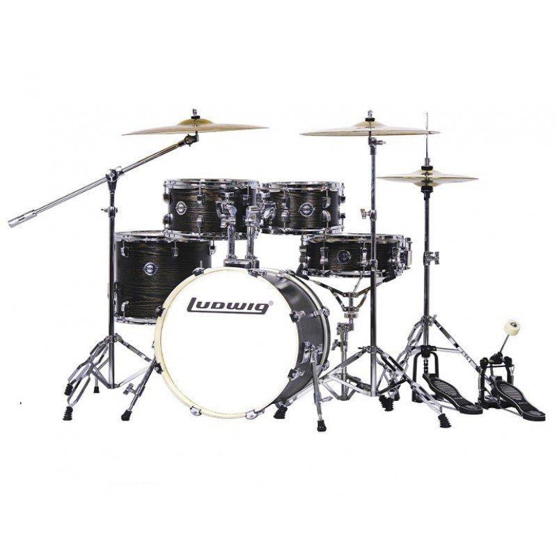 LC197-1 Accent Pro Барабанная установка, черная, 2 коробки, Ludwig LC197-1 Accent Pro Барабанная установка, черная, 2 коробки, Ludwig