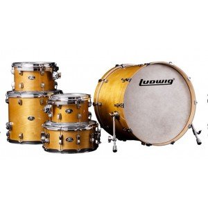 LCEM52204 Evolution Maple PRO Барабанная установка, желтая, 4 коробки, Ludwig LCEM52204 Evolution Maple PRO Барабанная установка, желтая, 4 коробки, Ludwig