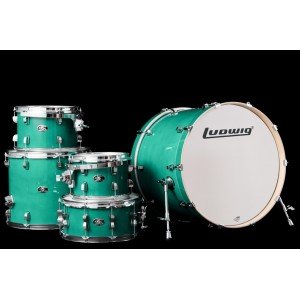 LCEM52207 Evolution Maple PRO Барабанная установка, зеленая, 4 коробки, Ludwig LCEM52207 Evolution Maple PRO Барабанная установка, зеленая, 4 коробки, Ludwig