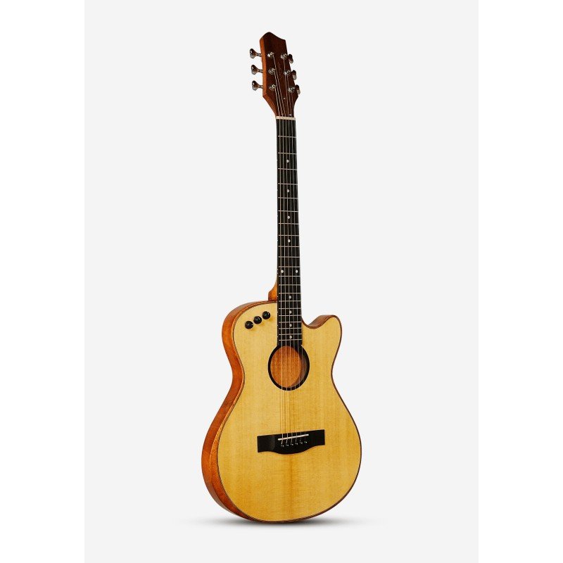 LE-A1-N Электро-акустическая гитара, цвет натуральный, Smiger