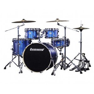LEC522032 Element Evolution Барабанная установка, синяя, 2 коробки, Ludwig LEC522032 Element Evolution Барабанная установка, синяя, 2 коробки, Ludwig