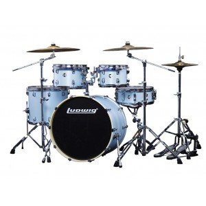 LEC522033 Element Evolution Барабанная установка, голубая, 2 коробки, Ludwig LEC522033 Element Evolution Барабанная установка, голубая, 2 коробки, Ludwig