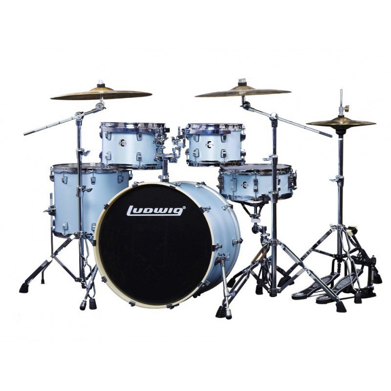 LEC522033 Element Evolution Барабанная установка, голубая, 2 коробки, Ludwig