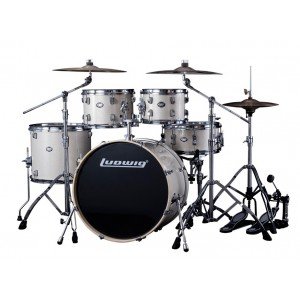 LEE52201 Element Барабанная установка, белая, 2 коробки, Ludwig LEE52201 Element Барабанная установка, белая, 2 коробки, Ludwig