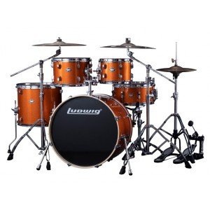LEE52202 Element Барабанная установка, оранжевая, 2 коробки, Ludwig LEE52202 Element Барабанная установка, оранжевая, 2 коробки, Ludwig