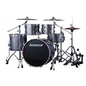 LEE52204 Element Барабанная установка, серебристая, 2 коробки, Ludwig LEE52204 Element Барабанная установка, серебристая, 2 коробки, Ludwig