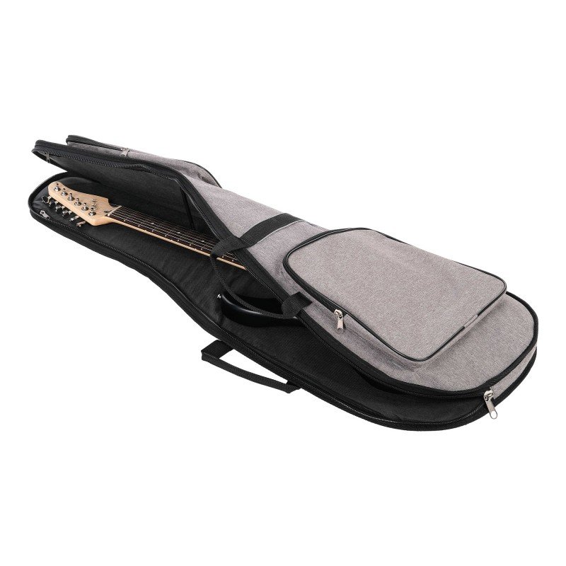 LEG-33 Чехол для электрогитары, утепленный, серый/чёрный, Lutner