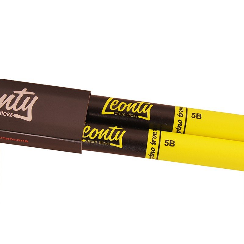 LFL5B Fluorescent Lemon 5B Барабанные палочки, граб, флуоресцентные зеленые, Leonty