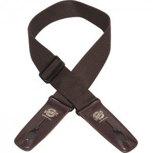 LIS-006-P2-BRN/BRN Poly Pro Series Ремень для гитары с блокировкой, Lock-It Straps, D'Andrea