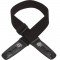LIS-013-C2-BLK Ремень для гитары с блокировкой, хлопок, чёрный, Lock-It Straps, D'Andrea